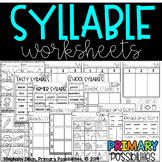 Syllable Worksheets Distance Learning