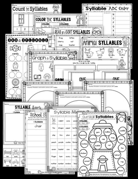 Syllable Worksheets by Creative in Primary | Teachers Pay Teachers