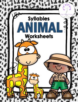 Preview of Syllables ANIMAL Worksheets