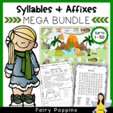 Syllables & Affixes Word Study MEGA BUNDLE