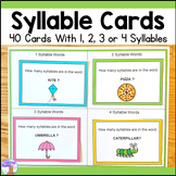 Syllables Sorting Activity - Phonics Cards