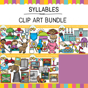 Preview of Syllables Clip Art Bundle