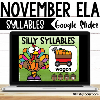 Preview of Syllables Digital November Google Slides