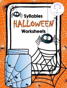 Preview of Syllables HALLOWEEN Worksheets
