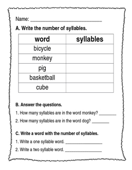 Syllables - Journeys Unit 6, Week 29 by Mrs A in First Grade | TPT