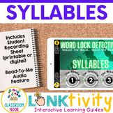 Syllables LINKtivity® | Word Work Center | Morning Work | 