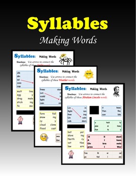 Preview of Syllables - Making Words 