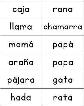Read and Cover Syllable Games BUNDLE (Spanish) by La Maestra Sonriente