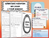 Syllable Rules! Lesson & Trifold BUNDLE