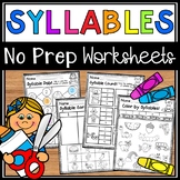 Syllables Worksheets - Syllable Counting Worksheets Home Learning Worksheets