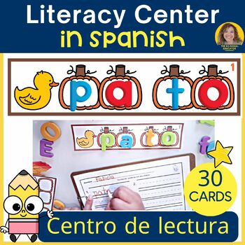 Preview of Centro de Silabas Syllables in Spanish Literacy Center
