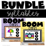 Syllables with 2, 3, 4, and 5 Syllables Bundle Boom Cards 