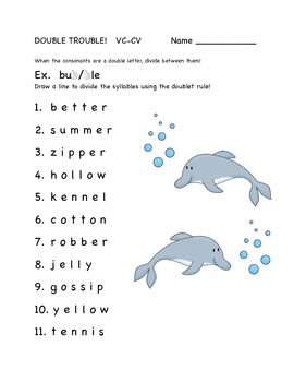 syllables worksheets by by deanna b teachers pay teachers