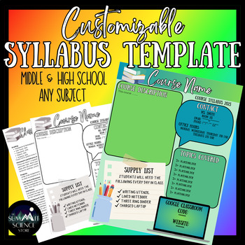 Preview of Canva Syllabus Template
