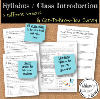 Preview of Syllabus / Class Introduction & Get-To-Know-You Survey