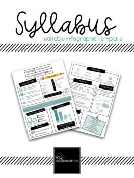 Preview of Syllabus - Editable, Infographic Template