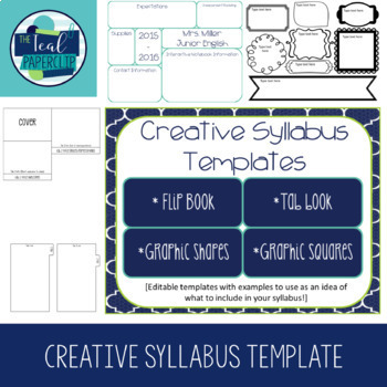 Preview of Creative Syllabus Templates