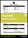 Syllabus - High School Biology (FREE!)