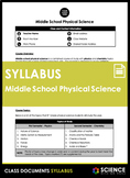 Syllabus - Middle School Physical Science (FREE!)