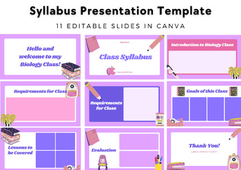 Preview of Syllabus Presentation Template