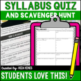 Syllabus Scavenger Hunt Quiz