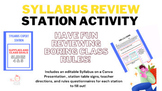 Syllabus Review Station Activity