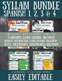 Syllabus Spanish 1, 2 & 3|Comprehensible Input Curriculum|