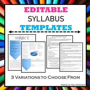 Preview of Syllabus Template {EDITABLE}