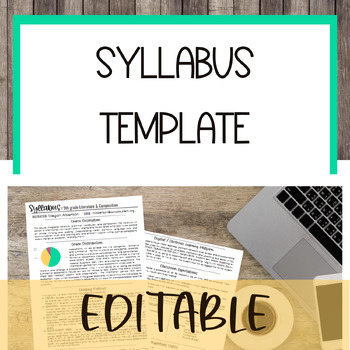 Preview of Syllabus Template - EDITABLE