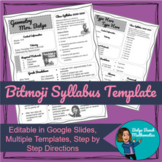 Syllabus Template - Editable Bitmoji Math 