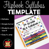 Syllabus Template Flipbook Editable