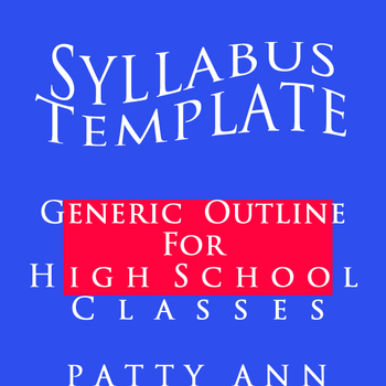 Preview of Syllabus Template EDITABLE Outline Generic ALL Subjects - Parent Letter - Rubric