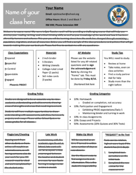 Preview of Syllabus Template-- Organized and Ready!