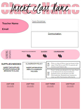 Preview of Syllabus Template (PINK)