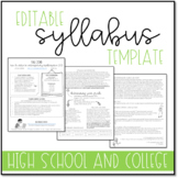 Syllabus Template for High School and College Courses