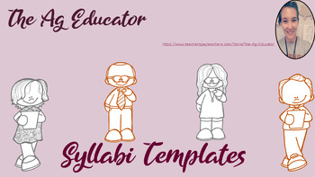 Preview of Syllabus Templates