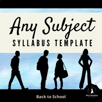 Preview of Syllabus Templates For Any Secondary Subject with Editable Text Boxes
