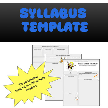 Preview of Syllabus template