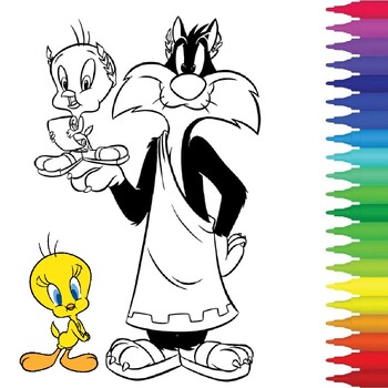 looney tunes coloring pages printable