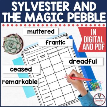 Preview of Sylvester and the Magic Pebble by William Steig Activities in Digital and PDF