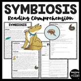 Symbiosis Reading Comprehension Worksheet Symbiotic Relationships