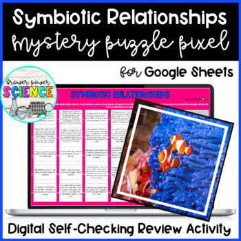 Preview of Symbiotic Relationships Mystery Picture Pixel