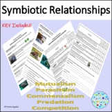 Symbiotic Relationships Predation and Competition Worksheet