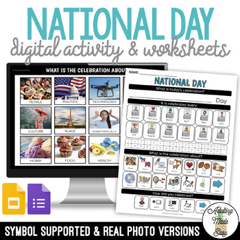 Preview of National Day Celebration Worksheet SS