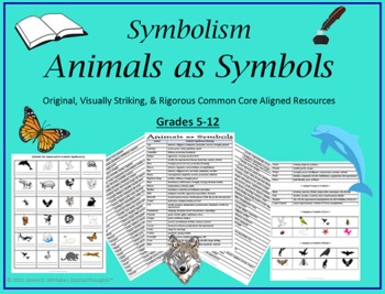 Preview of Symbolism Animals as Literary Symbols Common Core