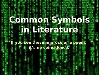 Preview of Symbolism - Common Symbols Found in Literature and Poetry