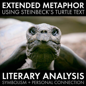 Preview of Extended Metaphor, Symbolism, Literary Analysis, John Steinbeck Text, CCSS