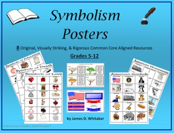 Preview of Symbolism Posters Literary Symbols Common Core