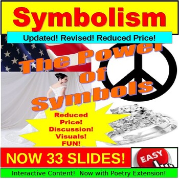 Preview of Symbolism PowerPoint, Google Slides Activity and Lesson