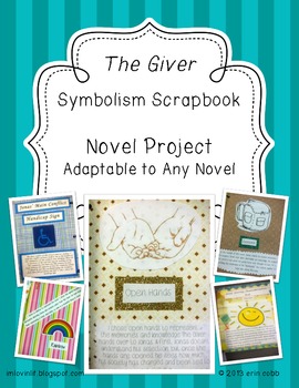 Preview of Symbolism Scrapbook! Novel Project for THE GIVER or ANY Class Novel